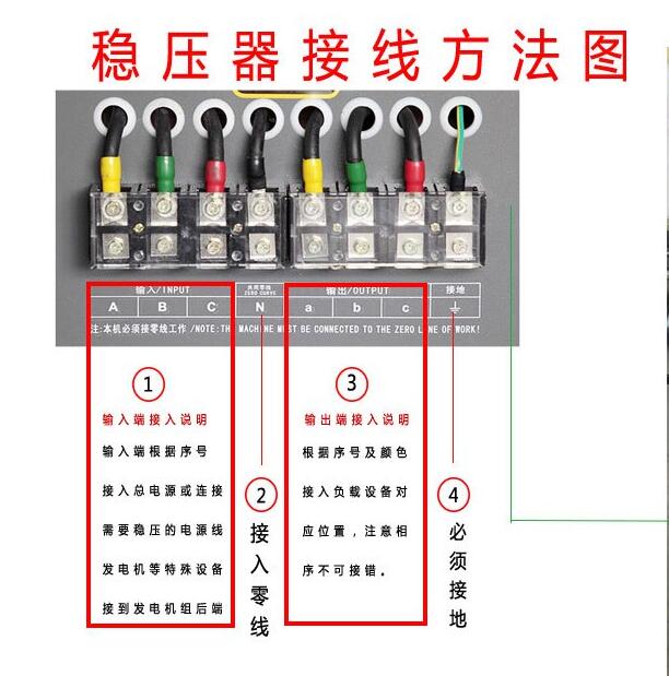 交流稳压器的接地步骤
